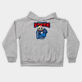 Coolest 143 Panda (with skateboard) Kids Hoodie